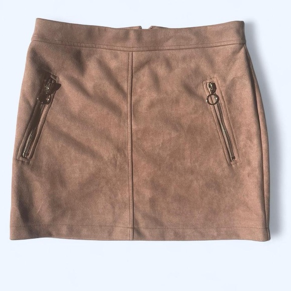 Forever 21 Brown Suede Pencil Skirt - Picture 1 of 4